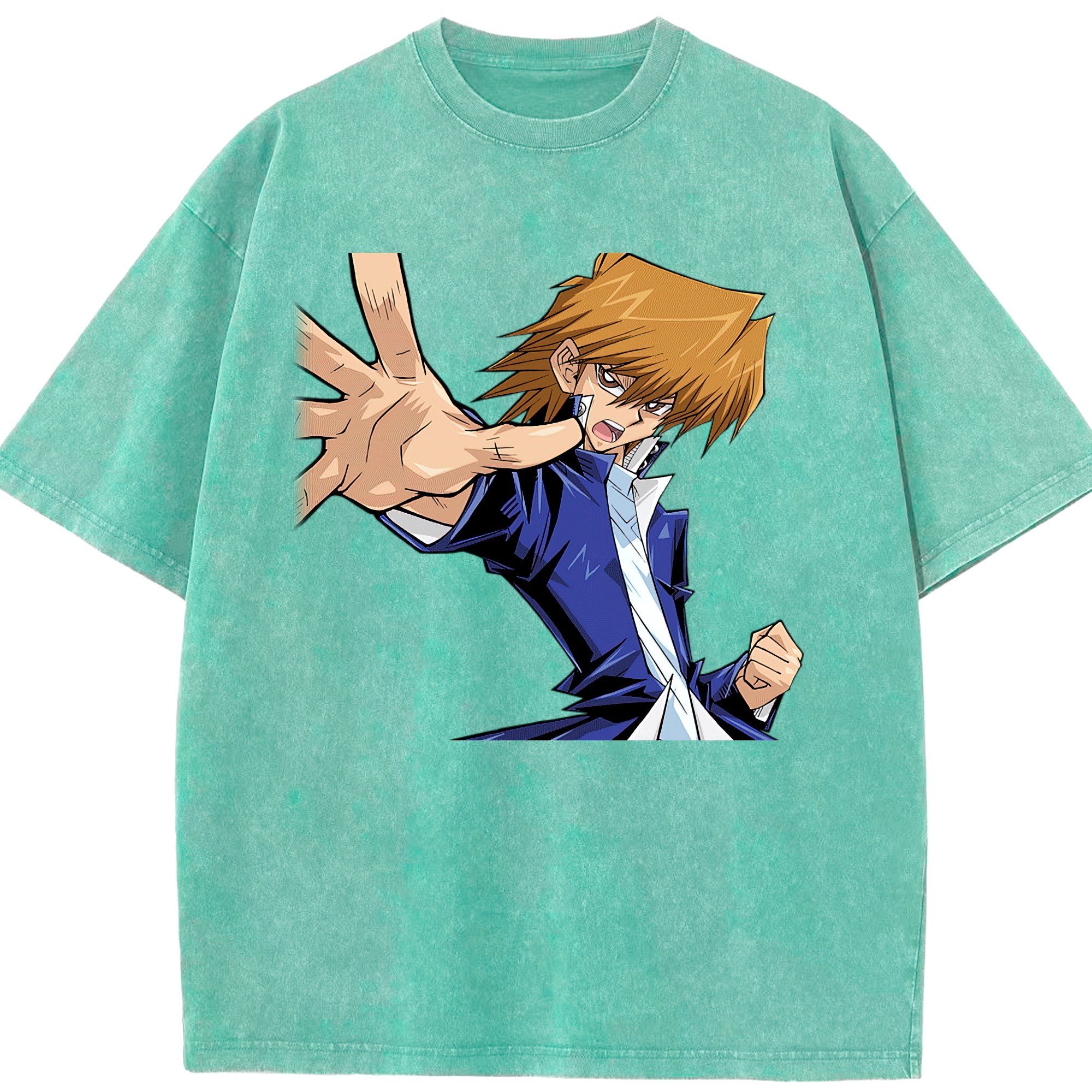 （画像用） 遊☆戯☆王 Yu-Gi-Oh! 綿100% ヴィンテージ風 半袖Tシャツ（フロントプリント）
